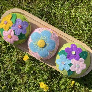Funky Floral Pincushions/ Hangers - WADEBRIDGE - EVENING